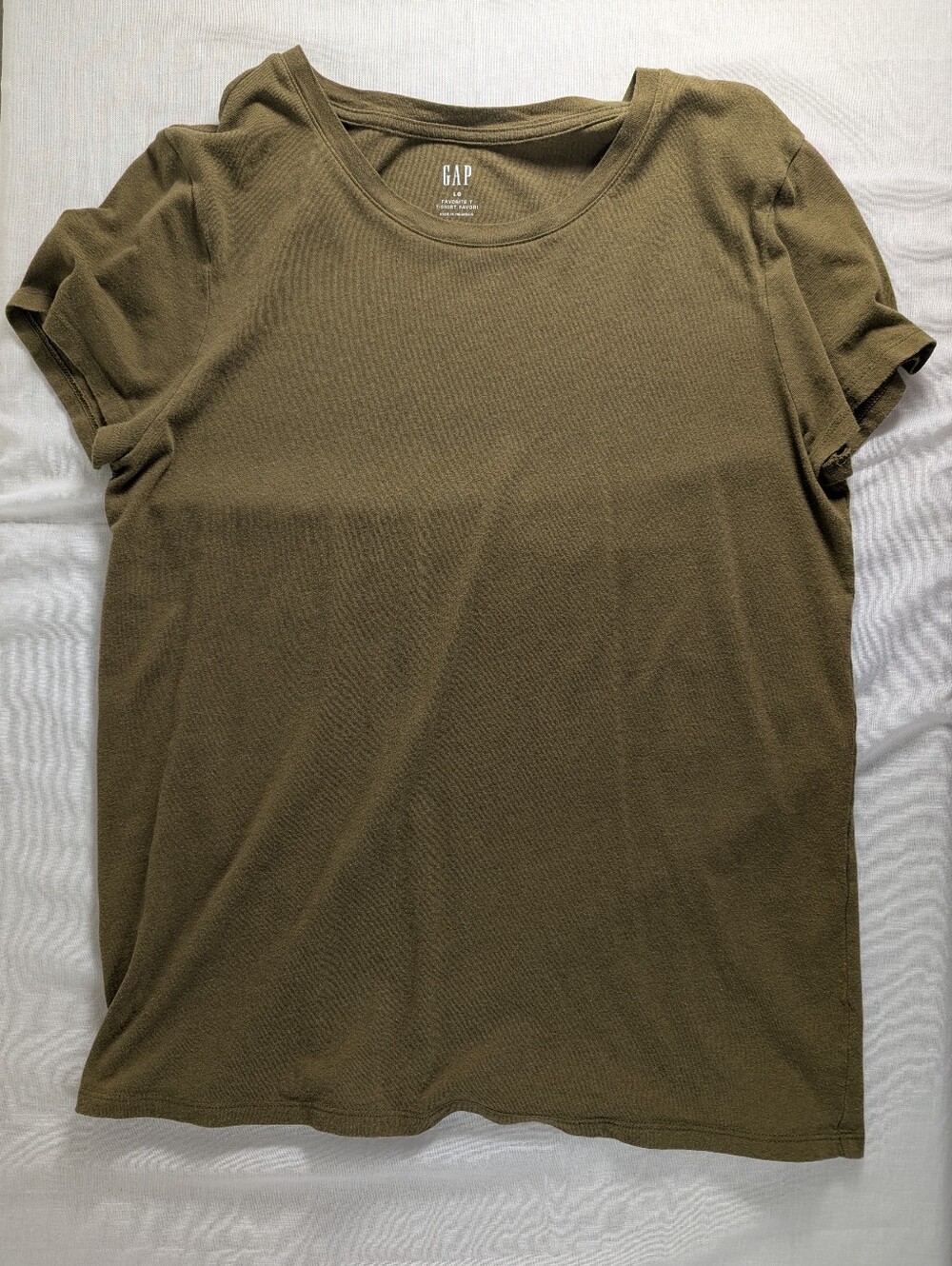 GAP Olive Green Favorite T Short Sleeve